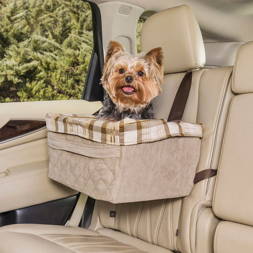 Petsafe Happy Ride™ Quilted Booster Seat (Up to 18 lbs, Tan)