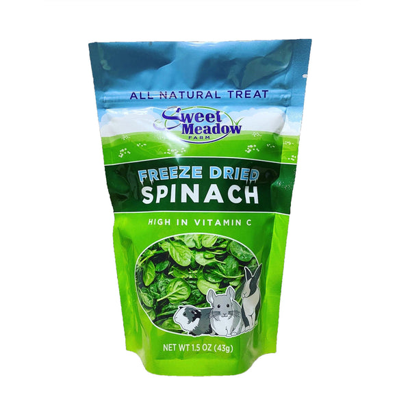 Sweet Meadow Farm Freeze Dried Spinach All Natural Small Animal Treat (1.5 Oz)