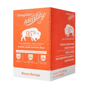 Identity Pet Imagine 95% Bison Gently Cooked Dog Food Recipe (14 oz)