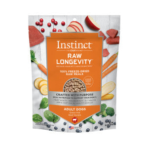 Instinct® Raw Longevity 100% Freeze-Dried Raw Meals Grass-Fed Beef Recipe Dog Food (5 oz)