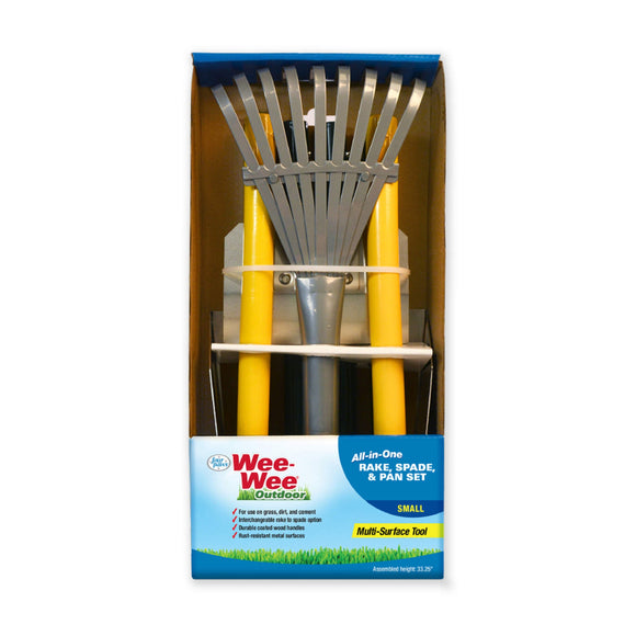 Four Paws Inc Wee-Wee® All-In-One Rake, Spade And Pan Dog Pooper Scooper Set (Small - 7