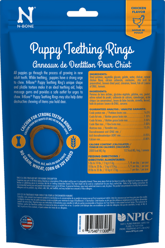 N-Bone® Puppy Teething Rings Grain-Free Chicken Flavor