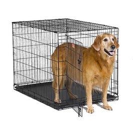 Dog Training Crate, Black,  42"L x 28"W x 30"H
