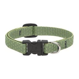 Eco Dog Collar, Adjustable, Moss, 1/2 x 10 to 16-In.