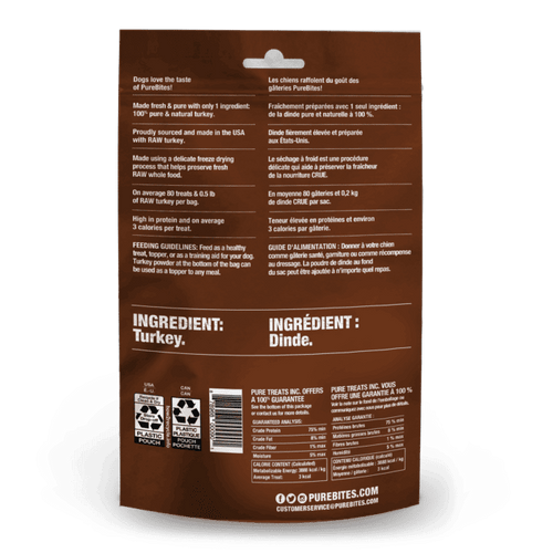 PureBites Turkey Freeze Dried Dog Treats