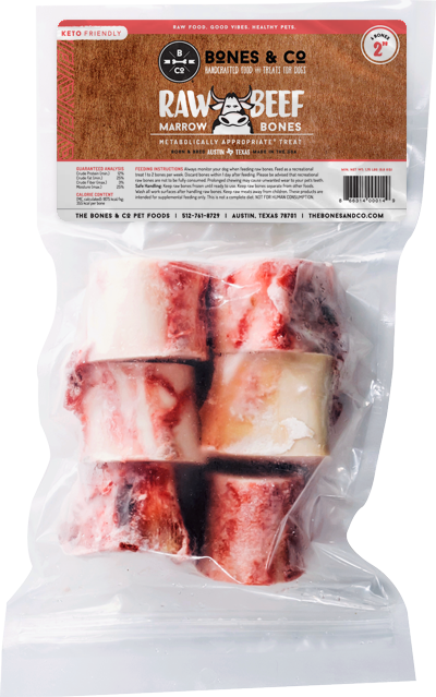 Bones & Co. Raw Beef Marrow Bones Dog Food