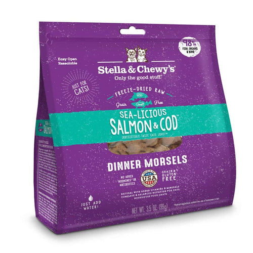 Stella & Chewy's Sea-Licious Salmon & Cod Freeze-Dried Morsels Cat Food