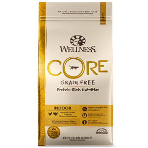 Wellness CORE Grain Free Natural Indoor Health Chicken and Turkey Recipe Dry Cat Food