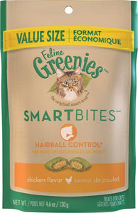 Greenies Smartbites Hairball Control Chicken Cat Treats