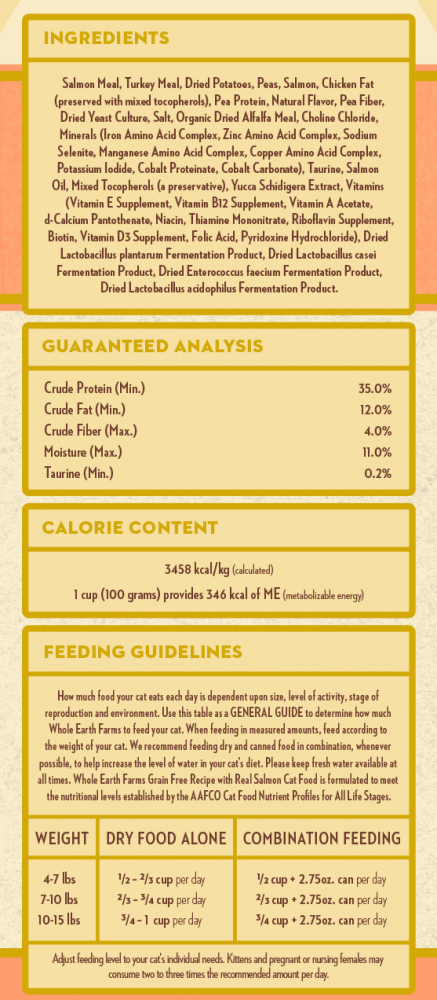 Whole earth 2025 farms ingredients