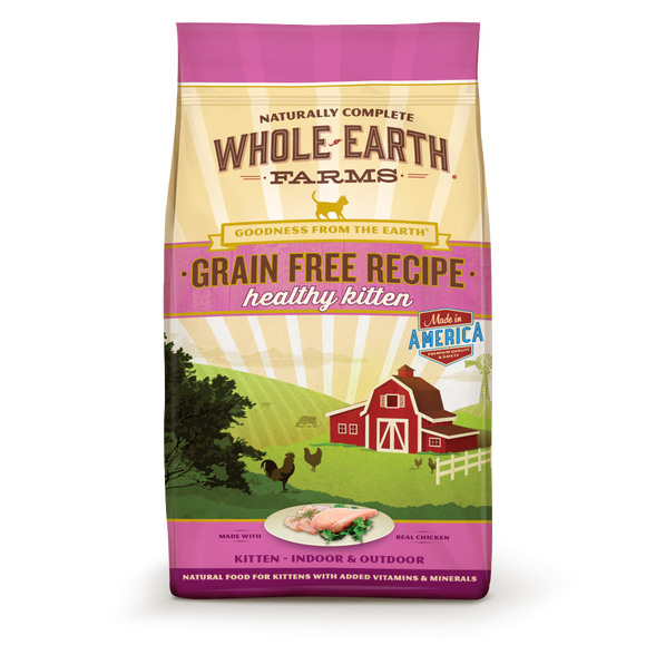 Whole Earth Farms Grain Free Kitten Recipe Dry Cat Food