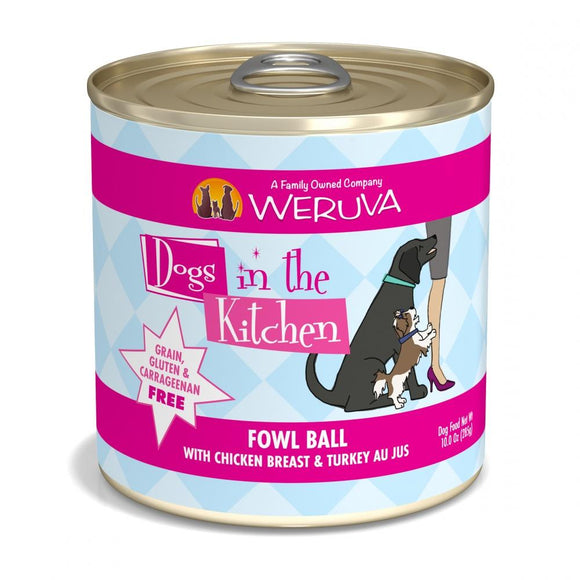 Weruva Dogs in the Kitchen Fowl Ball Grain Free Chicken and Turkey Canned Dog Food