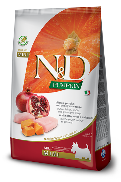 Farmina N&D Pumpkin Formula Mini Chicken and Pomegranate Adult Dog Food (5.5-lb)