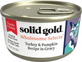 Solid Gold Wholesome Selects Grain Free Turkey & Pumpkin in Gravy Recipe Canned Cat Food