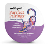 Solid Gold Grain Free Purrfect Pairings Tuna & Goat Milk Savory Mousse Cat Food Tray