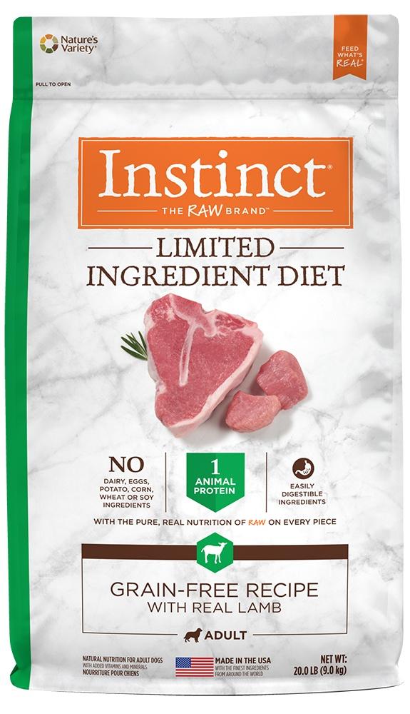 Nature's Variety Instinct Limited Ingredient Diet Adult Grain Free Recipe with Real Lamb Natural Dry Dog Food