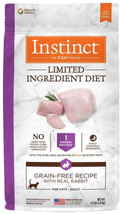 Nature's Variety Instinct Limited Ingredient Diet Adult Grain Free Recipe with Real Rabbit Natural Dry Cat Food