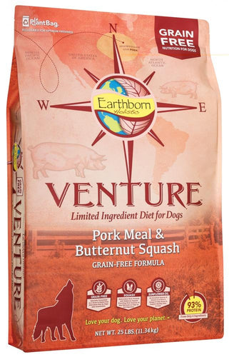 Earthborn Holistic Venture Grain Free Pork Meal and Butternut Squash Dry Dog Food