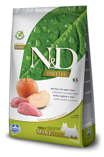 Farmina N&D Natural & Delicious Grain Free Mini Adult Wild Boar & Apple Dry Dog Food