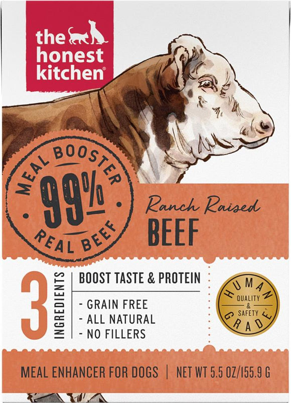 The Honest Kitchen Meal Booster 99% Beef Dog Food Topper