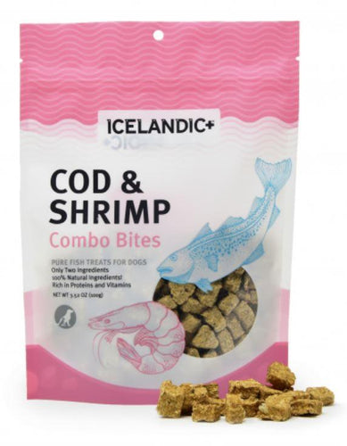 Icelandic+ Cod & Shrimp Combo Bites Fish Dog Treats