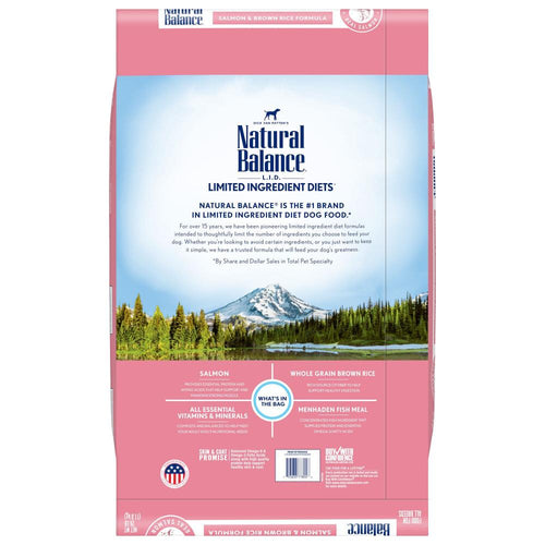 Natural Balance L.I.D. Limited Ingredient Diets Salmon & Brown Rice Formula Dry Dog Food