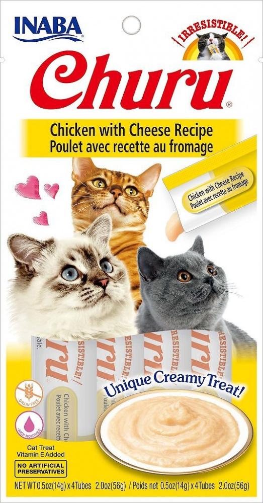 Inaba Churu Chicken with Cheese Puree Recipe Cat Treat