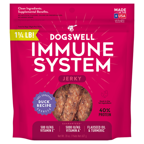 DOGSWELL® Immune System Jerky Treats, Duck Recipe