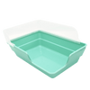 Oxbow Enriched Life Rectangle Litter Pan with Removable Shield (Teal)