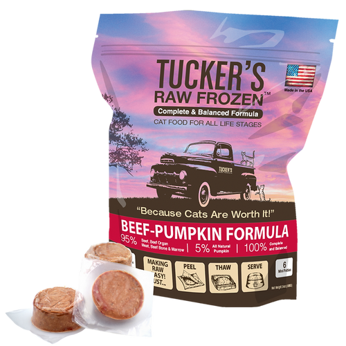 Tucker's Beef-Pumpkin Raw Frozen Cat Food