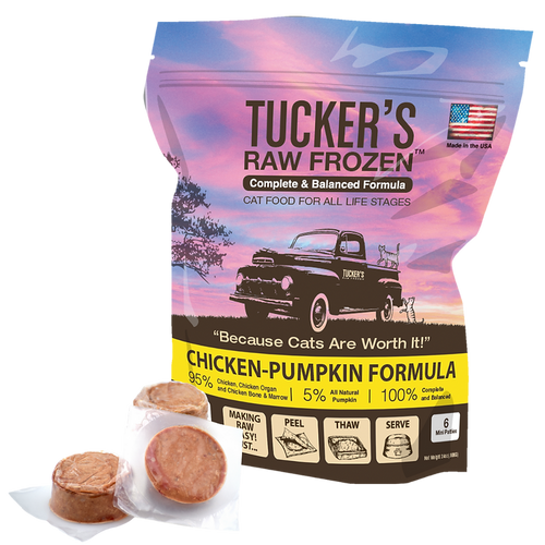 Tucker's Chicken-Pumpkin Raw Frozen Cat Food (24 Oz)