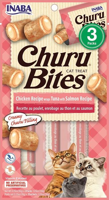 Inaba Churu Bites Tuna with Salmon Cat Treats