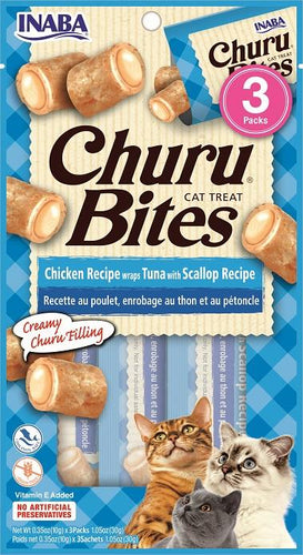 Inaba Churu Bites Tuna with Scallop Cat Treats