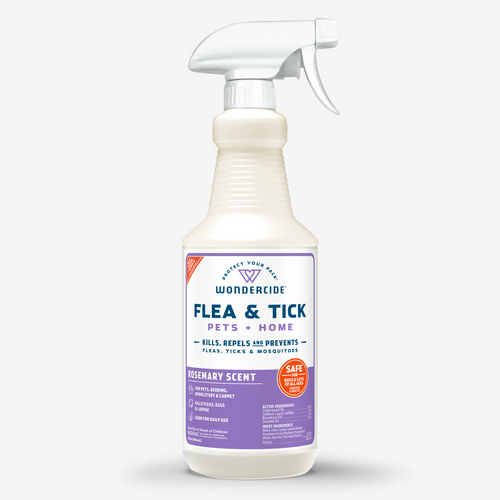 Wondercide Rosemary Flea & Tick Spray for Pets + Home with Natural Essential Oils