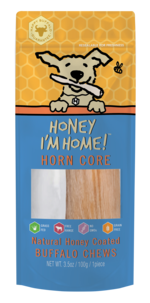 Honey I'm Home! Horn Core Natural Honey Coated Buffalo Chew