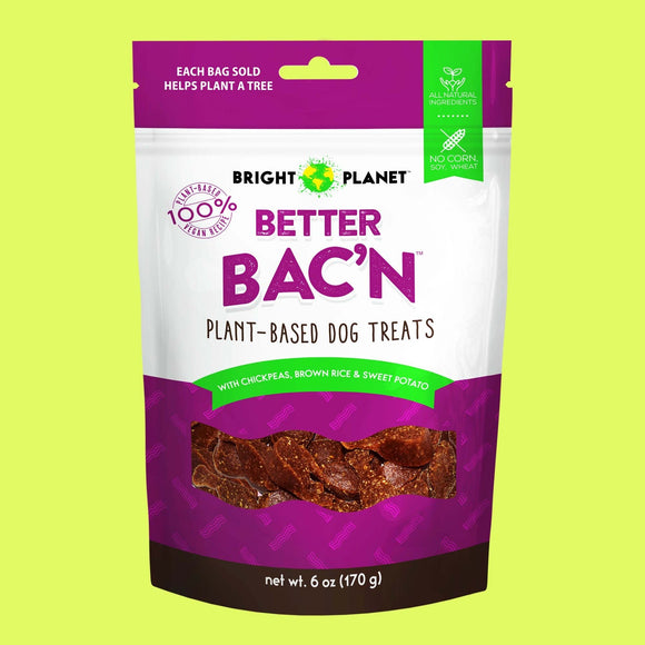 Bright Planet Better Bac'n Plant-Based Dog Treats (6 oz)