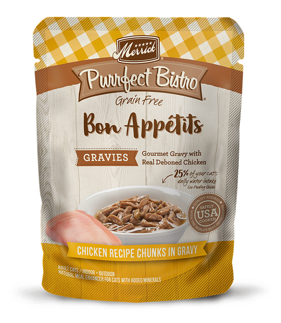 Purrfect Bistro Bon Appétits Chicken Recipe Chunks in Gravy