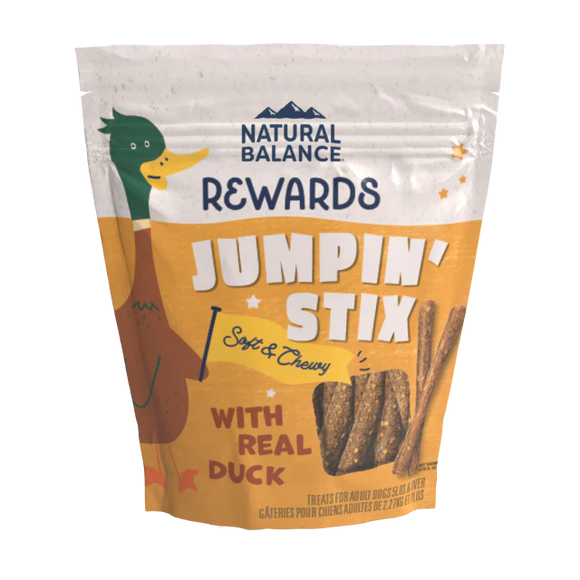 Natural Balance Jumpin' Stix With Real Duck Dog Treats (4 oz)