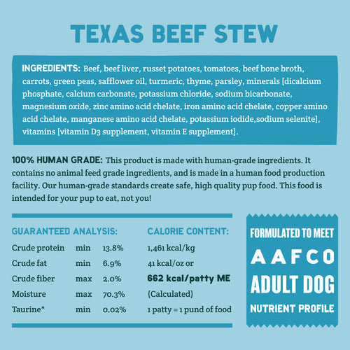 A Pup Above Texas Beef Stew Grain Free (3 Lb)