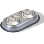 Van Ness Heavyweight Small Stainless Steel Double Dish (16 oz. total capacity (8 oz. each dish))