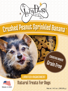 The Lazy Dog Crushed Peanut Sprinkled Banana Natural Treats for Dogs
