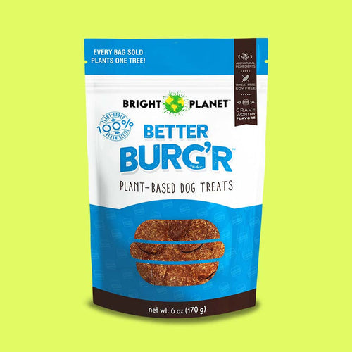 Bright Planet Pet Better Burg'r Plant-Based Dog Treats (6 oz)