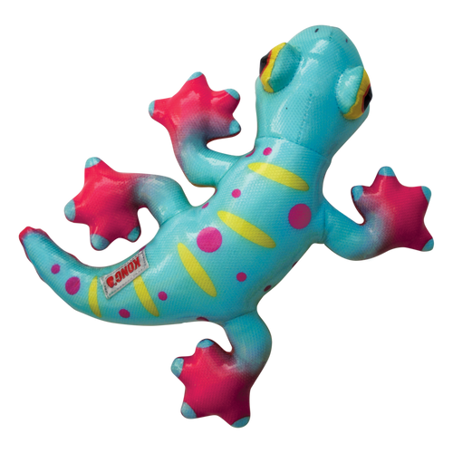 KONG Shieldz Tropics Gecko Dog Toy (Medium)