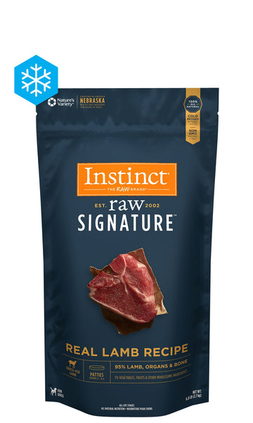 Instinct Raw Signature Frozen Patties Real Lamb Recipe Damariscotta ME Westbrook ME Brunswick ME The Animal House