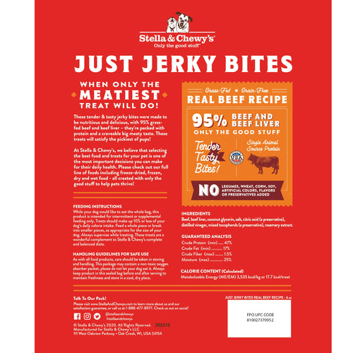 Stella & Chewy's Just Jerky Bites Real Beef Recipe
