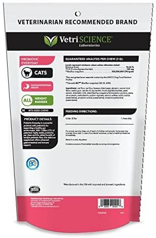 VetriScience Probiotic Everyday Bite-Sized Cat Chews