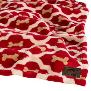 Tall Tails RED BONE DOG BLANKET