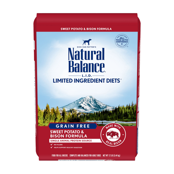 Natural Balance L.I.D. Limited Ingredient Diets® Grain Free Sweet Potato & Bison Dry Dog Formula