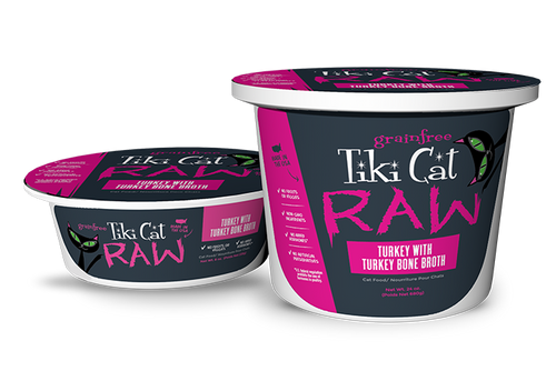 Tiki Cat® Raw™ Turkey with Turkey Bone Broth