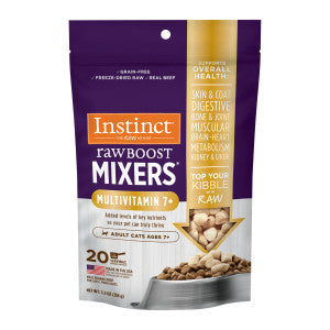 Instinct Raw Boost Mixers Multivitamin For Adult Cats Ages 7+ Freeze-Dried Food Topper